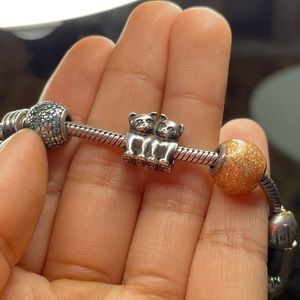 Pandora Cat Couple Charm